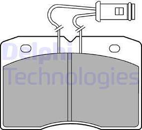 Delphi LP580 - Kit de plaquettes de frein, frein à disque cwaw.fr