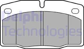 Delphi LP581 - Kit de plaquettes de frein, frein à disque cwaw.fr