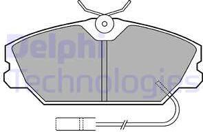 Delphi LP539 - Kit de plaquettes de frein, frein à disque cwaw.fr