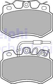 Delphi LP536 - Kit de plaquettes de frein, frein à disque cwaw.fr