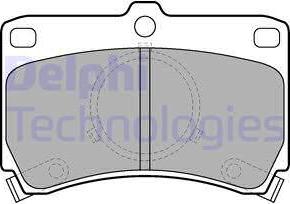 Delphi LP531 - Kit de plaquettes de frein, frein à disque cwaw.fr