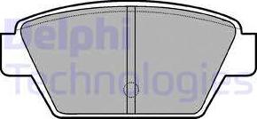 Delphi LP533 - Kit de plaquettes de frein, frein à disque cwaw.fr