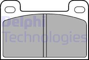 Delphi LP537 - Kit de plaquettes de frein, frein à disque cwaw.fr