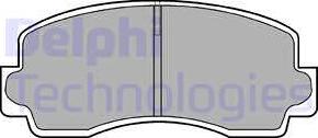 Delphi LP529 - Kit de plaquettes de frein, frein à disque cwaw.fr