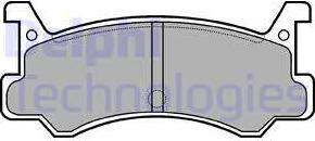 Delphi LP521 - Kit de plaquettes de frein, frein à disque cwaw.fr