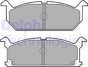 Delphi LP528 - Kit de plaquettes de frein, frein à disque cwaw.fr