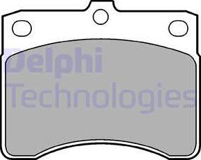 Delphi LP578 - Kit de plaquettes de frein, frein à disque cwaw.fr