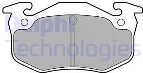 Delphi LP699 - Kit de plaquettes de frein, frein à disque cwaw.fr