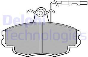 Delphi LP695 - Kit de plaquettes de frein, frein à disque cwaw.fr