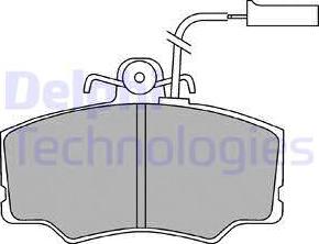 Delphi LP692 - Kit de plaquettes de frein, frein à disque cwaw.fr