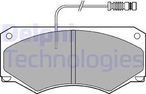 Delphi LP697 - Kit de plaquettes de frein, frein à disque cwaw.fr