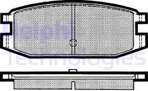 Delphi LP641 - Kit de plaquettes de frein, frein à disque cwaw.fr