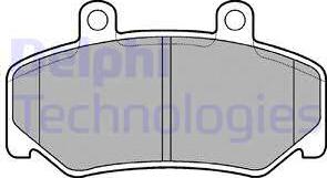 Delphi LP643 - Kit de plaquettes de frein, frein à disque cwaw.fr