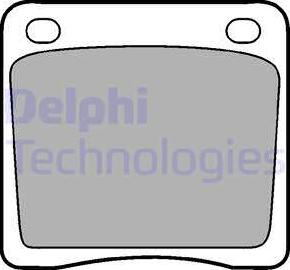 Delphi LP65 - Kit de plaquettes de frein, frein à disque cwaw.fr