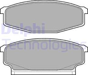 Delphi LP610 - Kit de plaquettes de frein, frein à disque cwaw.fr