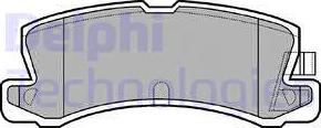 Delphi LP611 - Kit de plaquettes de frein, frein à disque cwaw.fr