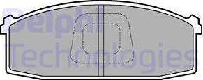 Delphi LP686 - Kit de plaquettes de frein, frein à disque cwaw.fr