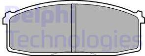 Delphi LP687 - Kit de plaquettes de frein, frein à disque cwaw.fr