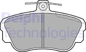 Delphi LP639 - Kit de plaquettes de frein, frein à disque cwaw.fr