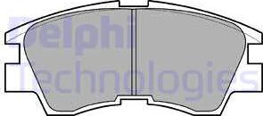 Delphi LP633-18B1 - Kit de plaquettes de frein, frein à disque cwaw.fr