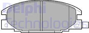 Delphi LP629-18B1 - Kit de plaquettes de frein, frein à disque cwaw.fr