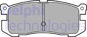 Delphi LP624 - Kit de plaquettes de frein, frein à disque cwaw.fr