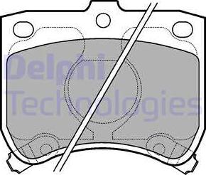 Delphi LP620 - Kit de plaquettes de frein, frein à disque cwaw.fr