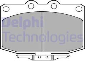 Delphi LP621 - Kit de plaquettes de frein, frein à disque cwaw.fr