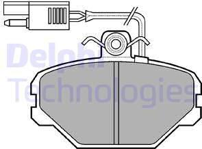 Delphi LP675 - Kit de plaquettes de frein, frein à disque cwaw.fr