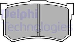 Delphi LP678 - Kit de plaquettes de frein, frein à disque cwaw.fr