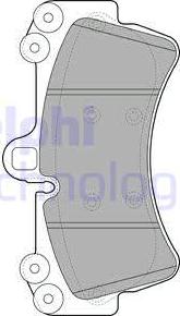 Delphi LP1997-18B1 - Kit de plaquettes de frein, frein à disque cwaw.fr