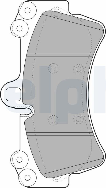 Delphi LP1997-17B1 - Kit de plaquettes de frein, frein à disque cwaw.fr