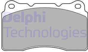 Delphi LP1944-18B1 - Kit de plaquettes de frein, frein à disque cwaw.fr