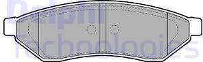 Delphi LP1946-18B1 - Kit de plaquettes de frein, frein à disque cwaw.fr