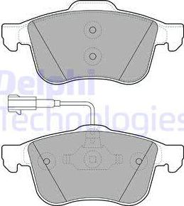 Delphi LP1959 - Kit de plaquettes de frein, frein à disque cwaw.fr