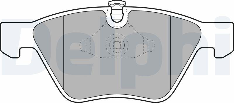 Delphi LP1956-17B1 - Kit de plaquettes de frein, frein à disque cwaw.fr