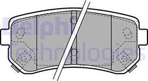 Delphi LP1952 - Kit de plaquettes de frein, frein à disque cwaw.fr