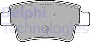 Delphi LP1965 - Kit de plaquettes de frein, frein à disque cwaw.fr