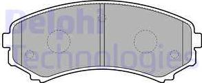 Delphi LP1909 - Kit de plaquettes de frein, frein à disque cwaw.fr