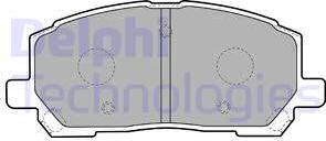 Delphi LP1908 - Kit de plaquettes de frein, frein à disque cwaw.fr