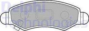 Delphi LP1919 - Kit de plaquettes de frein, frein à disque cwaw.fr