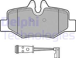 Delphi LP1939 - Kit de plaquettes de frein, frein à disque cwaw.fr