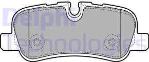 Delphi LP1936 - Kit de plaquettes de frein, frein à disque cwaw.fr