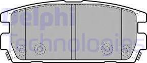 Delphi LP1930 - Kit de plaquettes de frein, frein à disque cwaw.fr