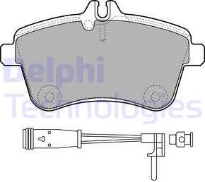 Delphi LP1938-18B1 - Kit de plaquettes de frein, frein à disque cwaw.fr