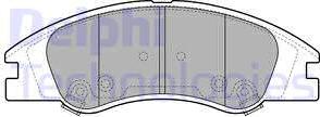 Delphi LP1932-18B1 - Kit de plaquettes de frein, frein à disque cwaw.fr