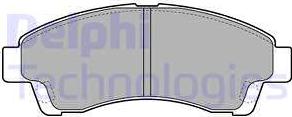 Delphi LP1937 - Kit de plaquettes de frein, frein à disque cwaw.fr