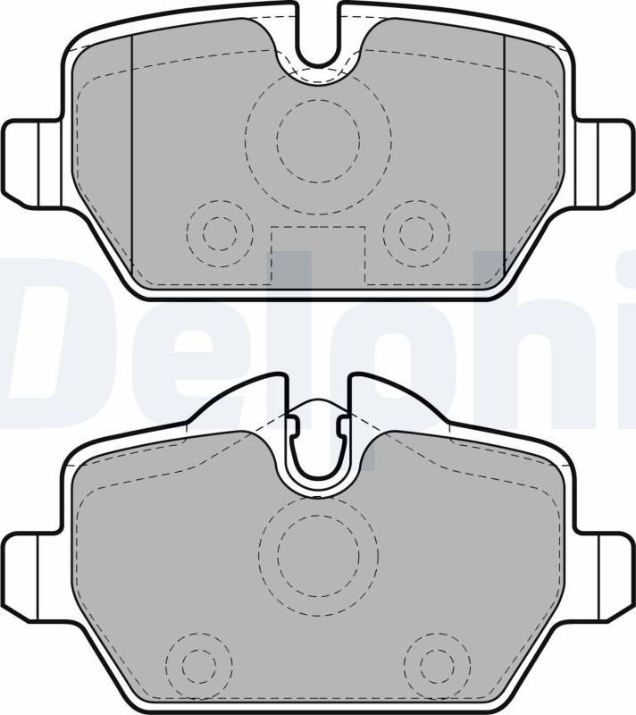 Delphi LP1924-17B1 - Kit de plaquettes de frein, frein à disque cwaw.fr