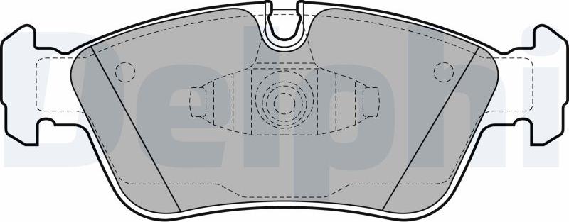 Delphi LP1925-17B1 - Kit de plaquettes de frein, frein à disque cwaw.fr