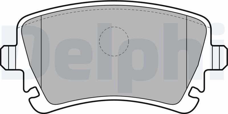 Delphi LP1920-17B1 - Kit de plaquettes de frein, frein à disque cwaw.fr